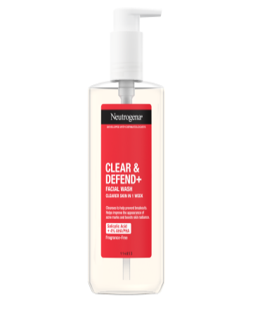Neutrogena<sup>®</sup> <br>Clear & Defend+ <br>Facial Wash